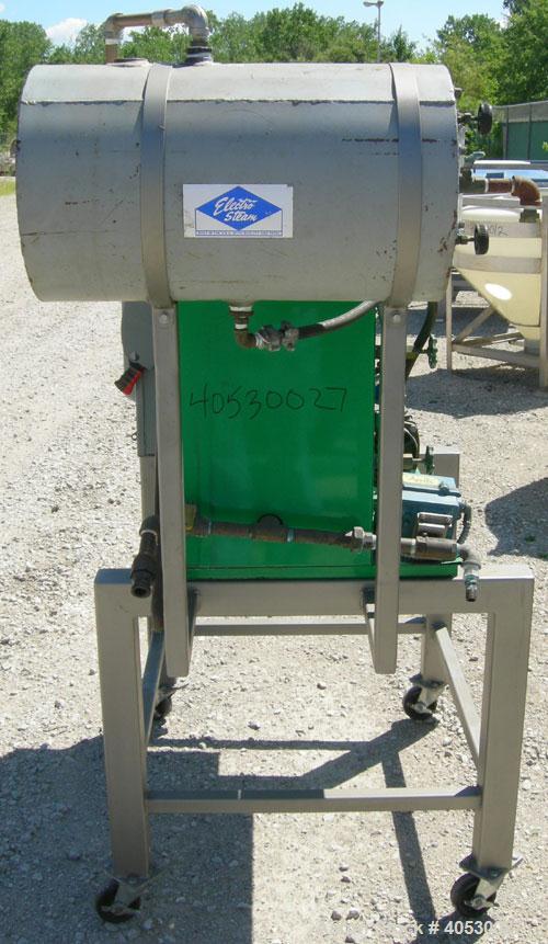Used Electro-Steam Little Giant LB Series Steam Generator, Model LB-60. Approximate 60 kw, 6 bhp, 207 pounds an hour steam capacity. Gross BTU output 201,000. 3/60/480 volt, 100 psi. Mounted on a car...