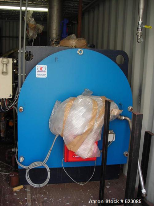 USED: H K D steam generator/boiler system, type FR180HD-12. 660 lbs/hrsteam production at a feed water temperature of 212 degrees F (100degrees C). Total capacity 221 kw. Net capacity 197 kw. Design ...