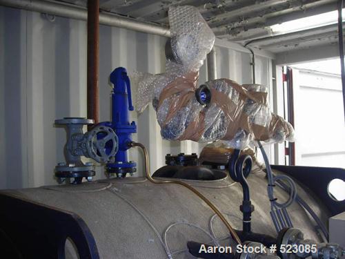 USED: H K D steam generator/boiler system, type FR180HD-12. 660 lbs/hrsteam production at a feed water temperature of 212 degrees F (100degrees C). Total capacity 221 kw. Net capacity 197 kw. Design ...