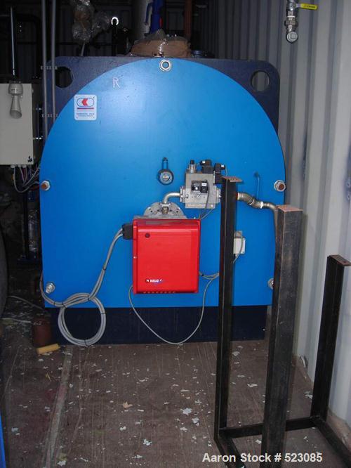 USED: H K D steam generator/boiler system, type FR180HD-12. 660 lbs/hrsteam production at a feed water temperature of 212 degrees F (100degrees C). Total capacity 221 kw. Net capacity 197 kw. Design ...