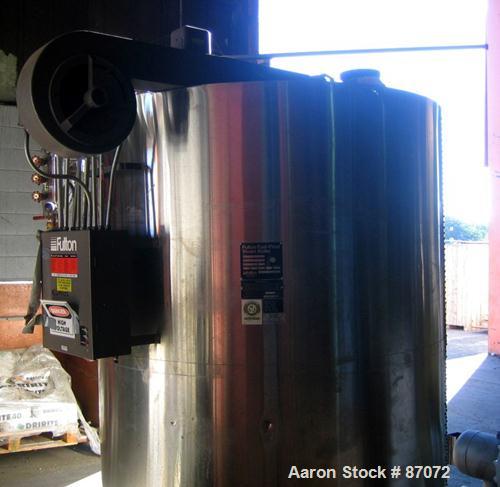 Used Fulton Fuel Fired Steam Boiler, Model FB-080-A