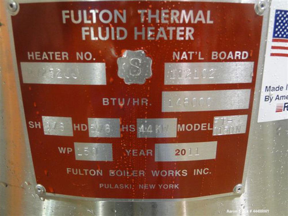 Unused Fulton Boiler, Model FT0150N. Rated 150