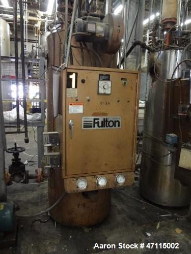 Used Fulton Thermal Fluid Heater, Model FT-0520-A. 519 BTU/HR. 100 PSI. Built 1986.
