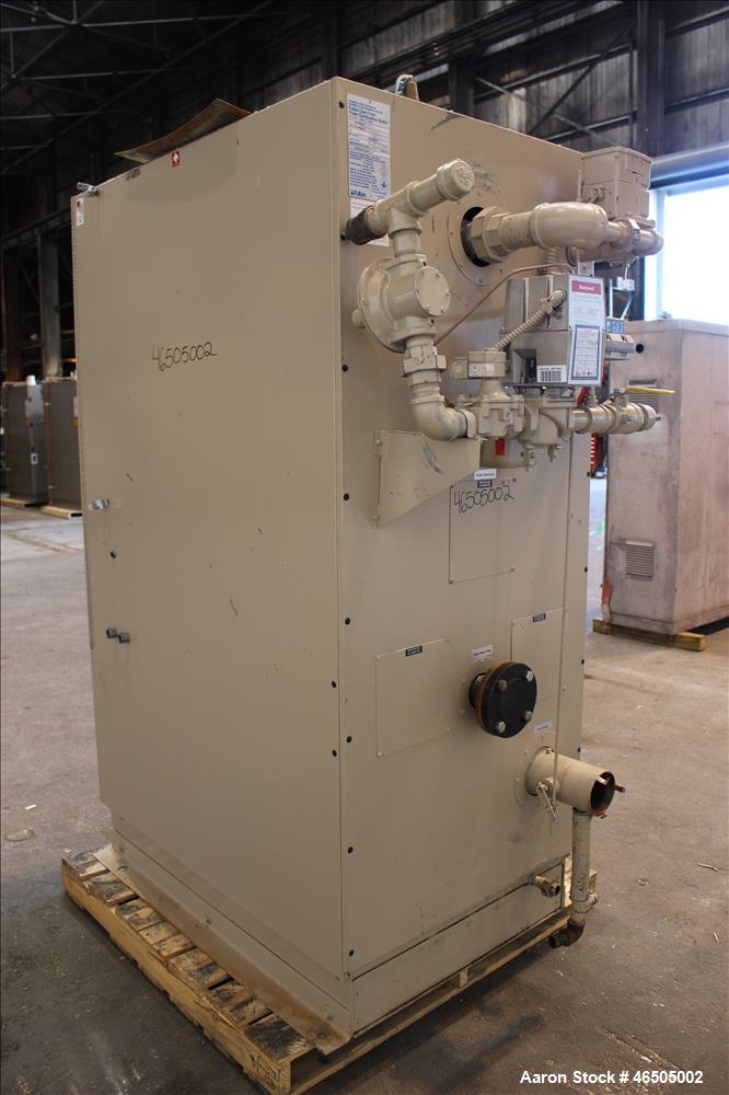 Used Fulton PulsePak Combustion Hydronic Boiler, Model PHW-1400SM. 1,400,000 BTU/HR. Approximate 36 bhp, 160 psi working pressure. Natural Gas. Water content 80 gallons. Includes temperature controll...
