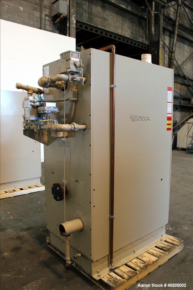 Used Fulton PulsePak Combustion Hydronic Boiler, Model PHW-1400SM. 1,400,000 BTU/HR. Approximate 36 bhp, 160 psi working pressure. Natural Gas. Water content 80 gallons. Includes temperature controll...
