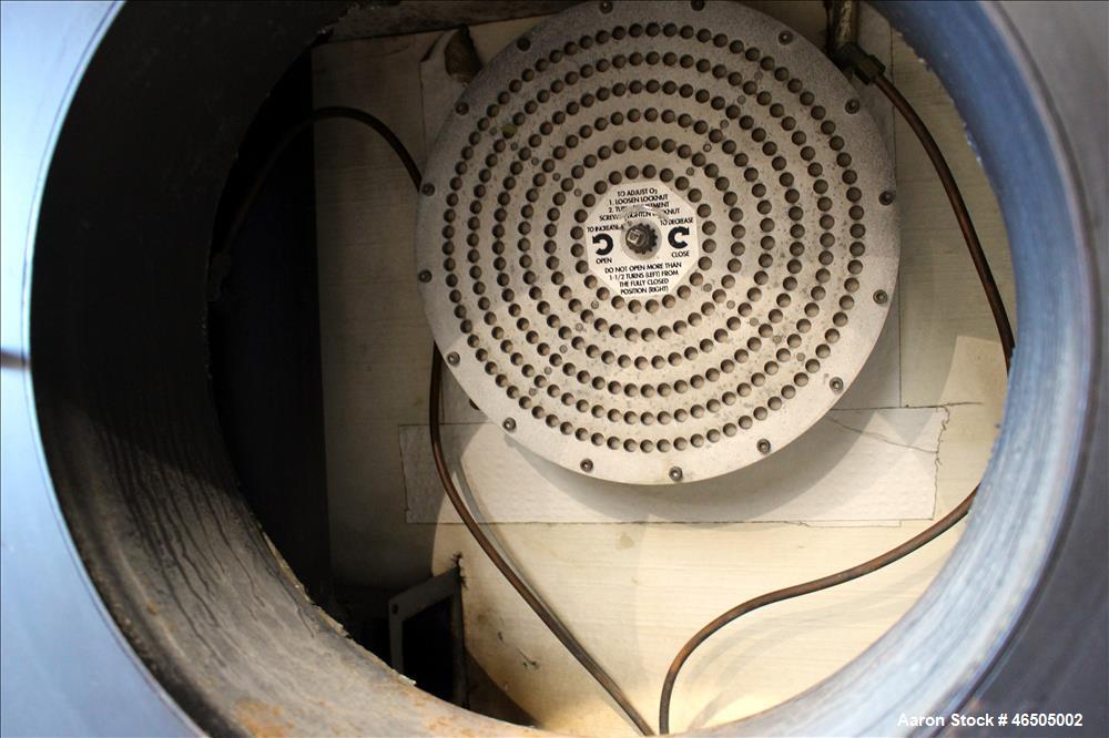 Used Fulton PulsePak Combustion Hydronic Boiler, Model PHW-1400SM. 1,400,000 BTU/HR. Approximate 36 bhp, 160 psi working pressure. Natural Gas. Water content 80 gallons. Includes temperature controll...