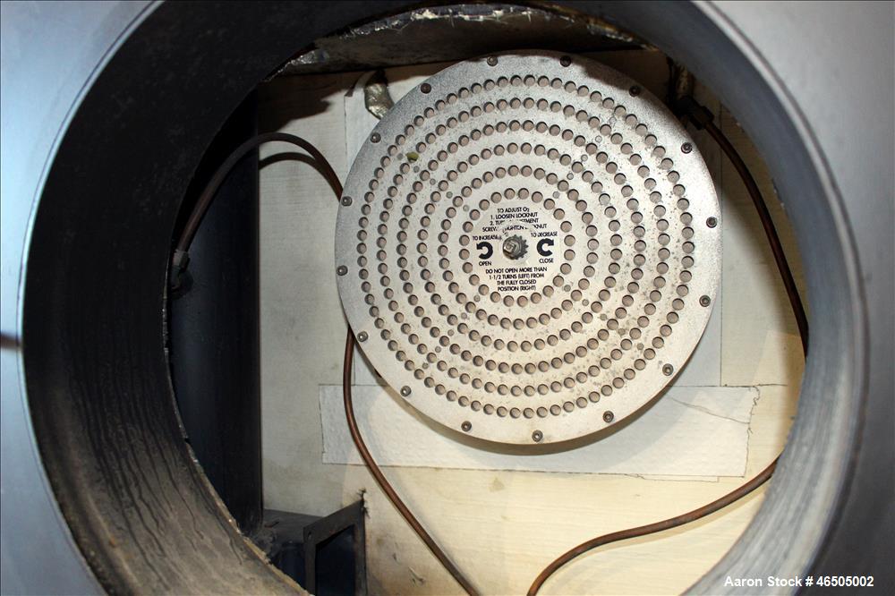 Used Fulton PulsePak Combustion Hydronic Boiler, Model PHW-1400SM. 1,400,000 BTU/HR. Approximate 36 bhp, 160 psi working pressure. Natural Gas. Water content 80 gallons. Includes temperature controll...