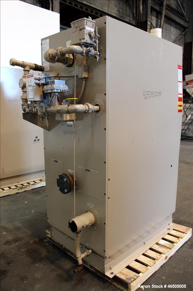 Used Fulton PulsePak Combustion Hydronic Boiler, Model PHW-1400SM. 1,400,000 BTU/HR. Approximate 36 bhp, 160 psi working pressure. Natural Gas. Water content 80 gallons. Includes temperature controll...