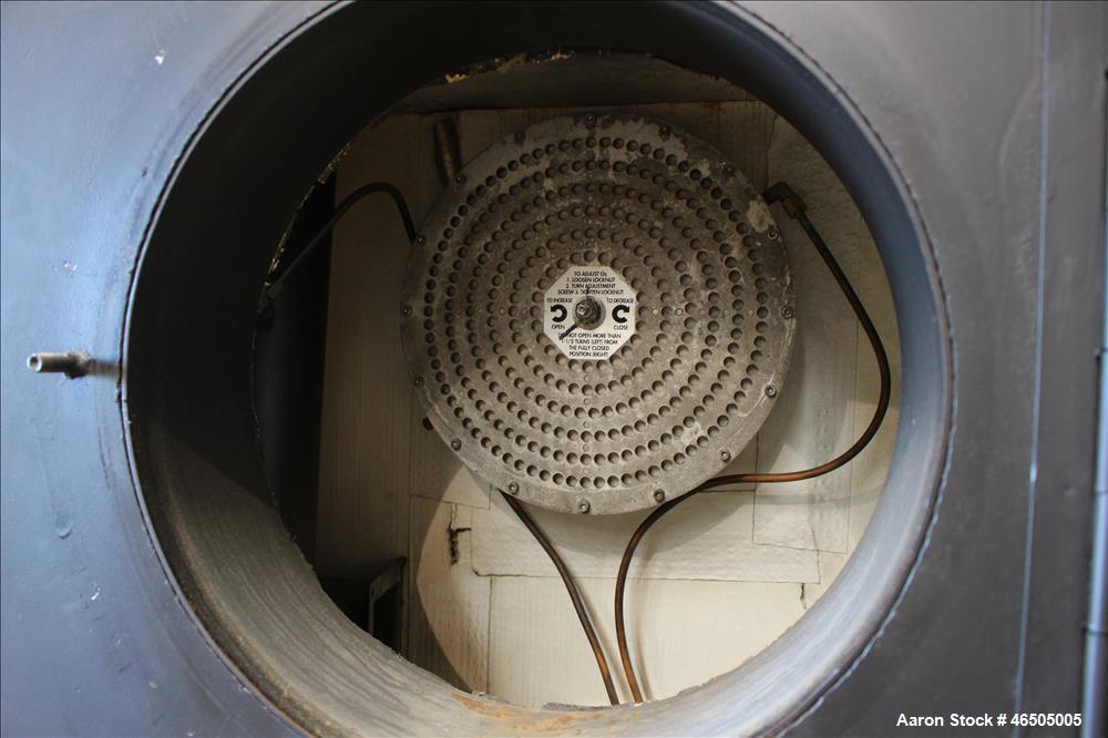 Used Fulton PulsePak Combustion Hydronic Boiler, Model PHW-1400SM. 1,400,000 BTU/HR. Approximate 36 bhp, 160 psi working pressure. Natural Gas. Water content 80 gallons. Includes temperature controll...