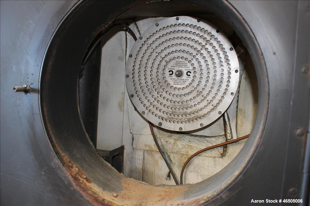 Used Fulton PulsePak Combustion Hydronic Boiler, Model PHW-1400SM. 1,400,000 BTU/HR. Approximate 36 bhp, 160 psi working pressure. Natural Gas. Water content 80 gallons. Includes temperature controll...