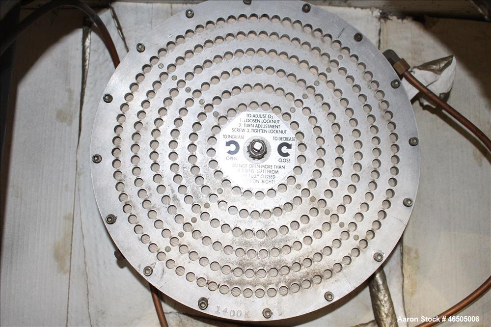 Used Fulton PulsePak Combustion Hydronic Boiler, Model PHW-1400SM. 1,400,000 BTU/HR. Approximate 36 bhp, 160 psi working pressure. Natural Gas. Water content 80 gallons. Includes temperature controll...