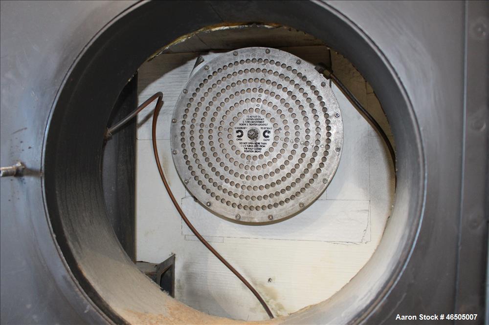Used Fulton PulsePak Combustion Hydronic Boiler, Model PHW-1400SM. 1,400,000 BTU/HR. Approximate 36 bhp, 160 psi working pressure. Natural Gas. Water content 80 gallons. Includes temperature controll...