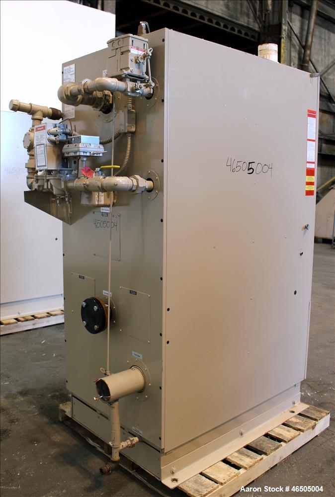 Used Fulton PulsePak Combustion Hydronic Boiler, Model PHW-1400SM. 1,400,000 BTU/HR. Approximate 36 bhp, 160 psi working pressure. Natural Gas. Water content 80 gallons. Includes temperature controll...
