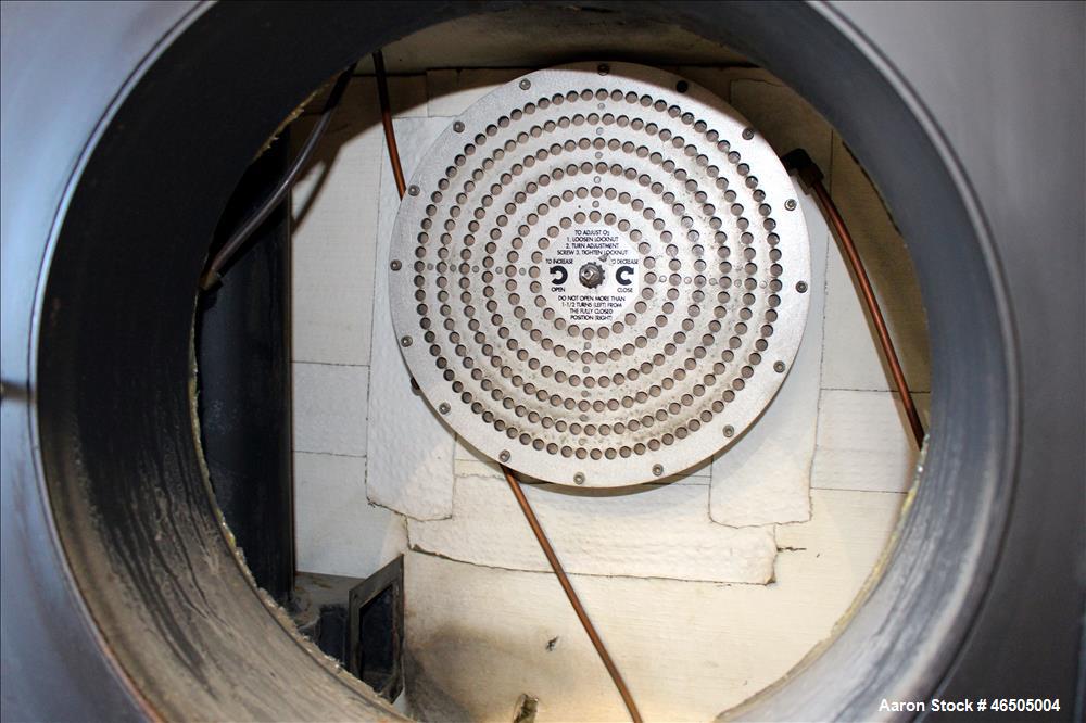 Used Fulton PulsePak Combustion Hydronic Boiler, Model PHW-1400SM. 1,400,000 BTU/HR. Approximate 36 bhp, 160 psi working pressure. Natural Gas. Water content 80 gallons. Includes temperature controll...