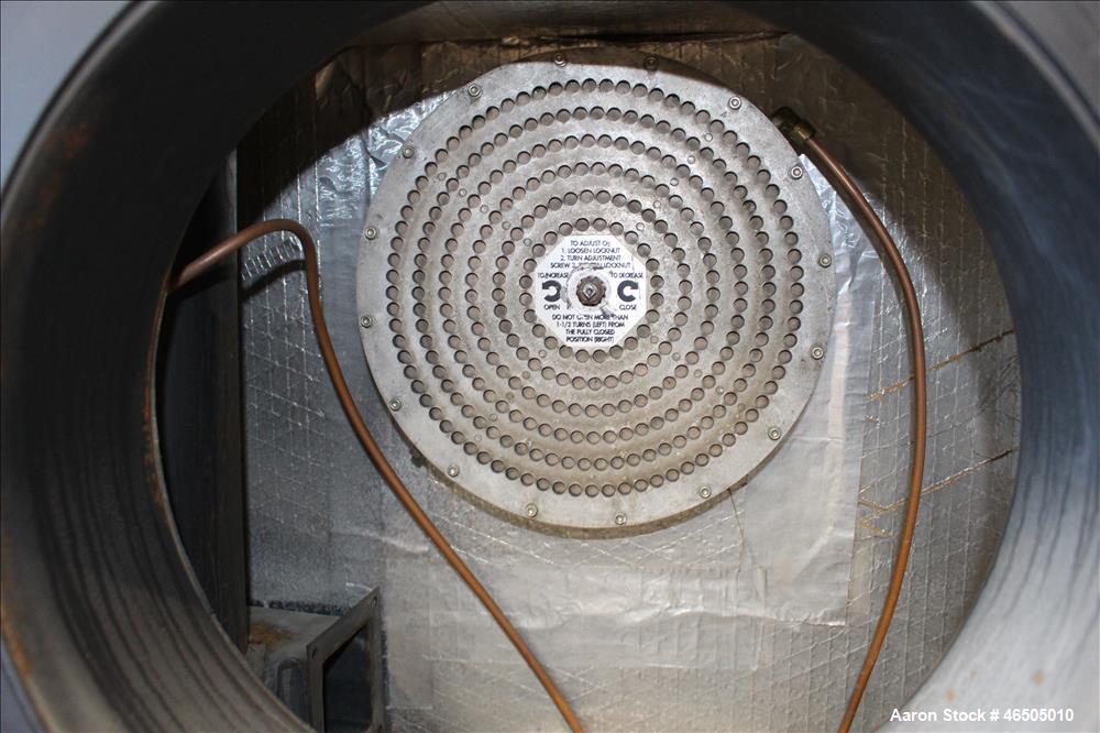 Used Fulton PulsePak Combustion Hydronic Boiler, Model PHW-1400. 1,400,000 BTU/HR. Approximate 36 bhp, 160 psi working pressure. Natural Gas. Water content 80 gallons. Includes temperature controller...