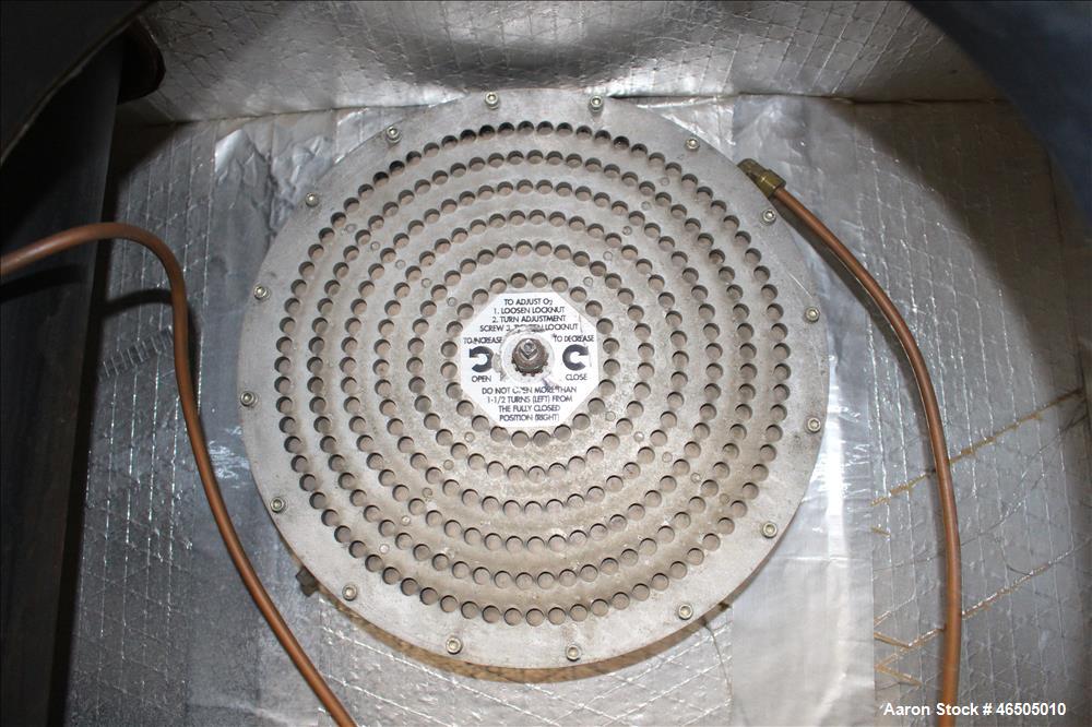 Used Fulton PulsePak Combustion Hydronic Boiler, Model PHW-1400. 1,400,000 BTU/HR. Approximate 36 bhp, 160 psi working pressure. Natural Gas. Water content 80 gallons. Includes temperature controller...