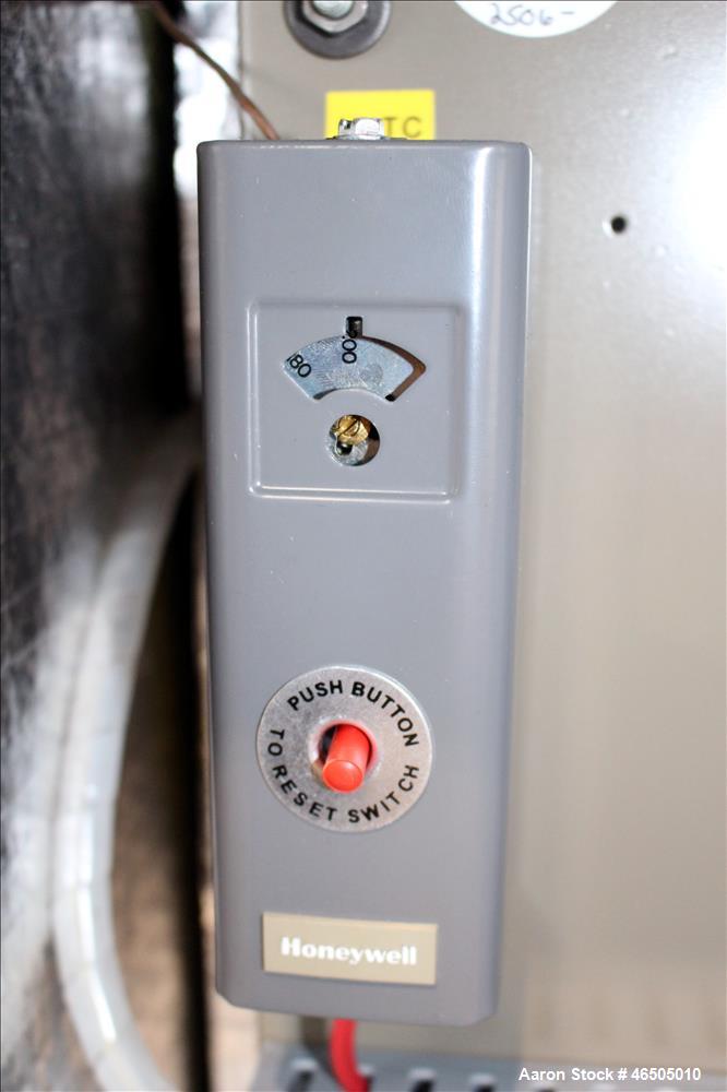 Used Fulton PulsePak Combustion Hydronic Boiler, Model PHW-1400. 1,400,000 BTU/HR. Approximate 36 bhp, 160 psi working pressure. Natural Gas. Water content 80 gallons. Includes temperature controller...