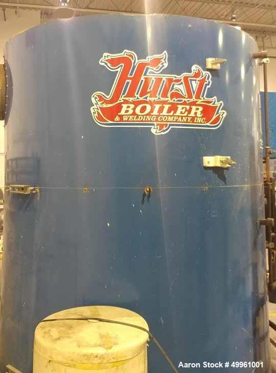 Used Hurst Vertical Steam Boiler, Model 4VT-G-80-150.