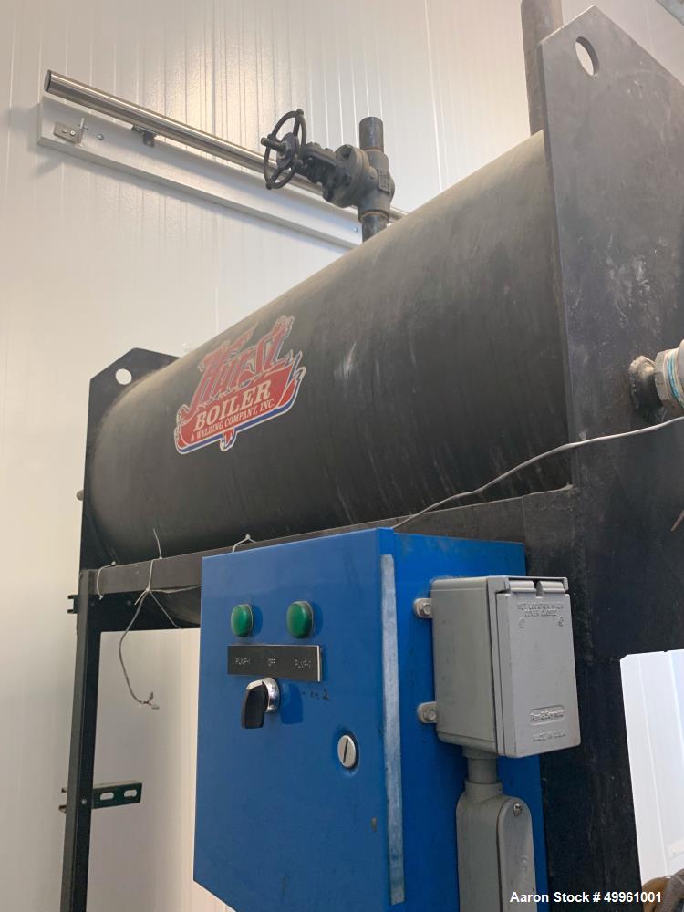 Used Hurst Vertical Steam Boiler, Model 4VT-G-80-150.
