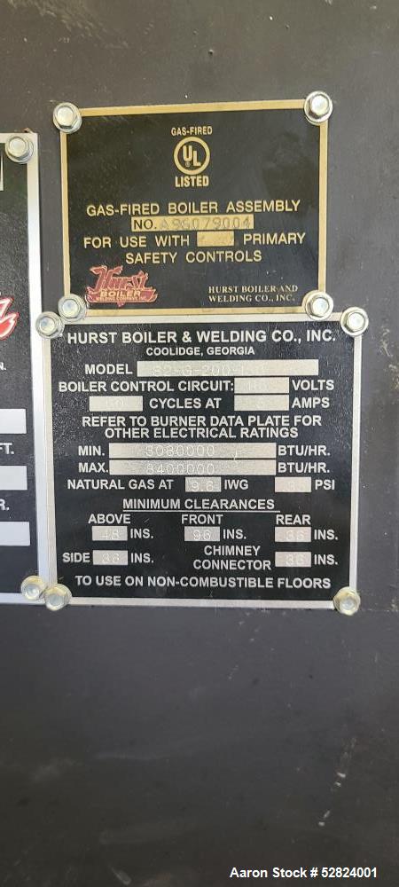 Used Hurst Steam Boiler
