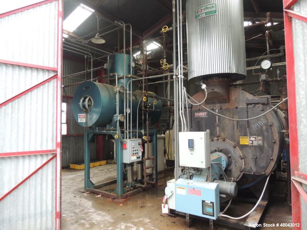 Used Hurst Wet Back Scotch Boiler. Rated 200 psi