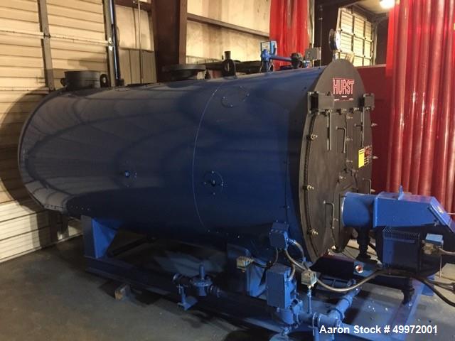 Used- Hurst Steam Boiler, 100 HP, Natural Gas