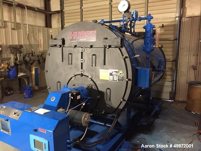 Used- Hurst Steam Boiler, 100 HP, Natural Gas