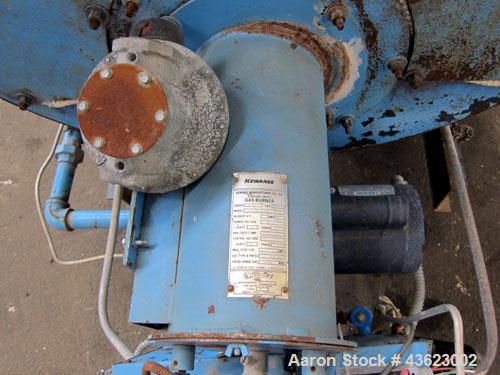 Used Kewanee Packaged Classic III Steam Boiler, Model H3S-50-G. 50 hp, mbh output 1674, 250 Square feet heating surface, 150 psig design pressure. Three pass design. Equipped with a Kewanne Forcedraf...