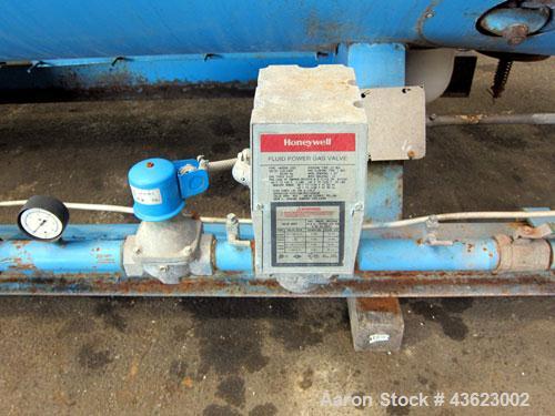 Used Kewanee Packaged Classic III Steam Boiler, Model H3S-50-G. 50 hp, mbh output 1674, 250 Square feet heating surface, 150 psig design pressure. Three pass design. Equipped with a Kewanne Forcedraf...