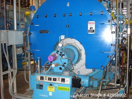 Used Kewanee Package Boiler, Model H3S250, 250 hp, 150 psi, 9756# hr/steam capacity, 1250 square feet surface area. 10 million btu input, 8.3 million btu output burner capacity, #2 fuel oil or natura...