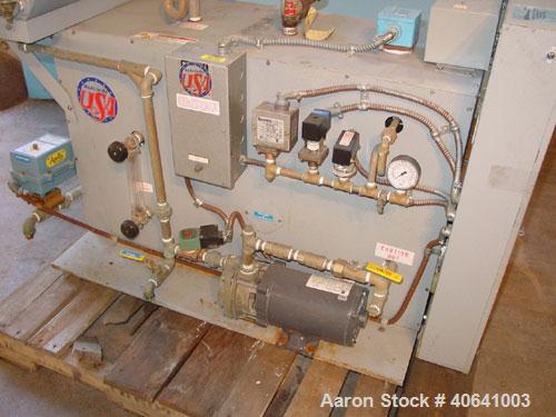 Used Electro Steam model LB50 steam generator, National Board #25205. Electric rating: 50 kW. Developed boiler hp: 5 hp. Steam capacity: 173 lb/hr. Gross btu output: 167500 btu/hr. Steam header: 5 in...