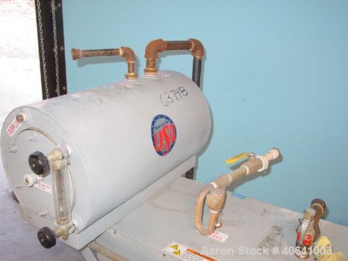 Used Electro Steam model LB50 steam generator, National Board #25205. Electric rating: 50 kW. Developed boiler hp: 5 hp. Steam capacity: 173 lb/hr. Gross btu output: 167500 btu/hr. Steam header: 5 in...