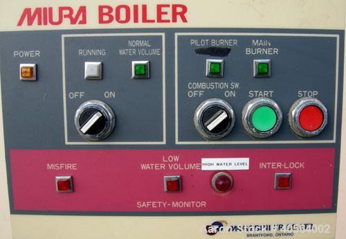Used Miura High Pressure Steam Boiler, model EX-300