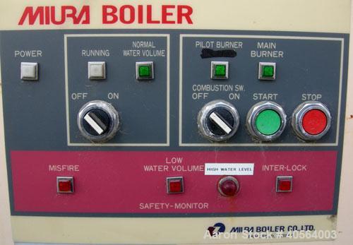 Used Miura High Pressure Steam Boiler, model EX-300