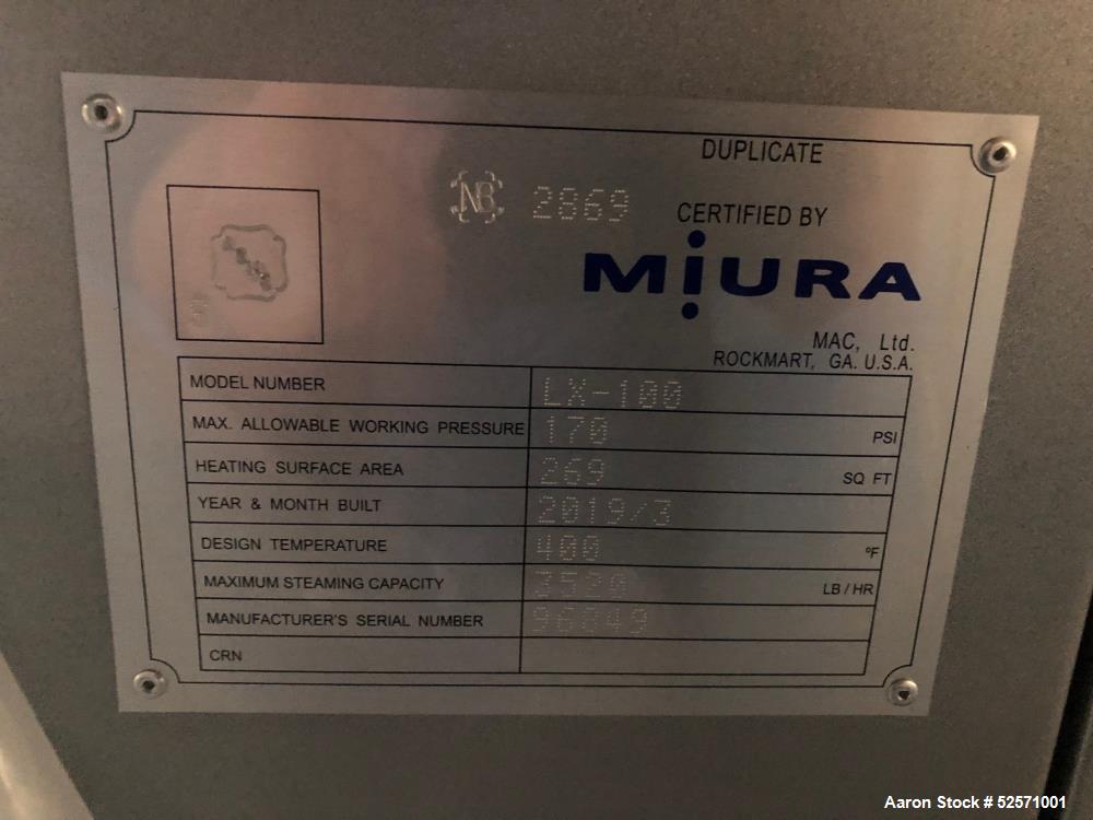 Unused - Uninstalled. Qty (2) Miura Boilers