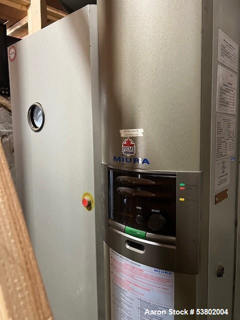 Used Miura LXL-200SG-12 Industrial Steam Boiler | 200 BHP | Gas-Fired | 6900 lb/