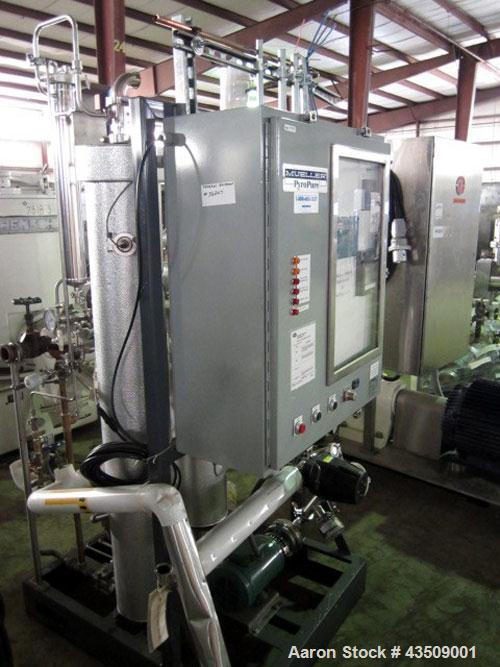 Used Mueller PyroPure Steam Generator, model PSG P2001, approximate 1000 pounds per hour steamserial #178340-1.3/60/460 volt, 2.3 kva.