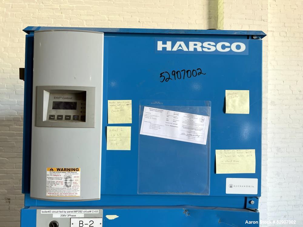 Used Patterson Kelley / Harsco Mach Gas-Fired Heating Boiler, Model C3000. Heating surface 225.4 feet squared. Natural Gas. Input rating Max 3,000,000 BTU/ Hr. Output rating 2,850,000 BTH/hr. Max wor...