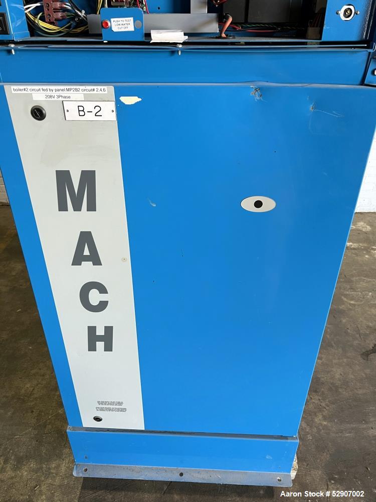 Used Patterson Kelley / Harsco Mach Gas-Fired Heating Boiler, Model C3000. Heating surface 225.4 feet squared. Natural Gas. Input rating Max 3,000,000 BTU/ Hr. Output rating 2,850,000 BTH/hr. Max wor...