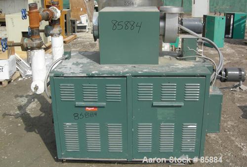 Used Raypak Hydronic Heating Commercial Hot Water Boiler, Model H3-0962, Natural Gas. Max input 961,700 BTU/HR, max output 788,594 BTU/HR. Rated 150 PSI at 250 Degrees F. 78 square foot heating surfa...