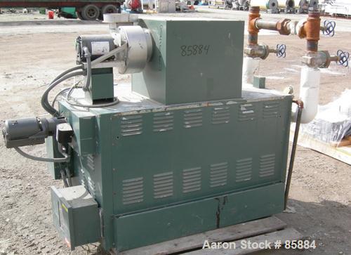 Used Raypak Hydronic Heating Commercial Hot Water Boiler, Model H3-0962, Natural Gas. Max input 961,700 BTU/HR, max output 788,594 BTU/HR. Rated 150 PSI at 250 Degrees F. 78 square foot heating surfa...