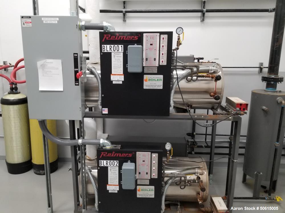 Used Reimers RX Series Steam Boiler; Model RHC-120K3F
