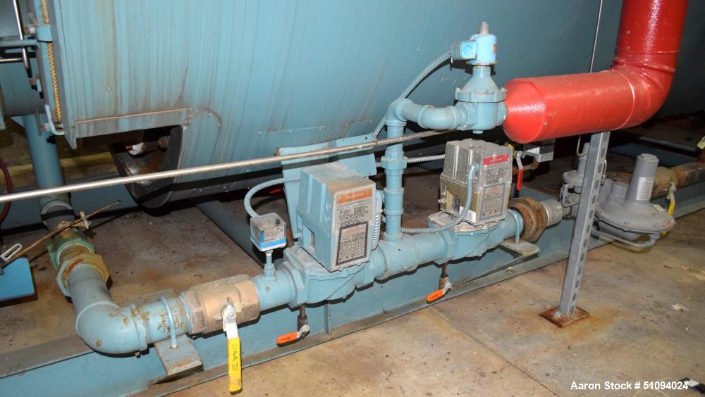 Used Superior Boiler Works Boiler, Model 8-X-1500. Steam capacity 10350 pounds an hour, heating surface 1507 square feet, 150 psi design pressure, approximate 300 HP. Includes an Industrial Combustio...