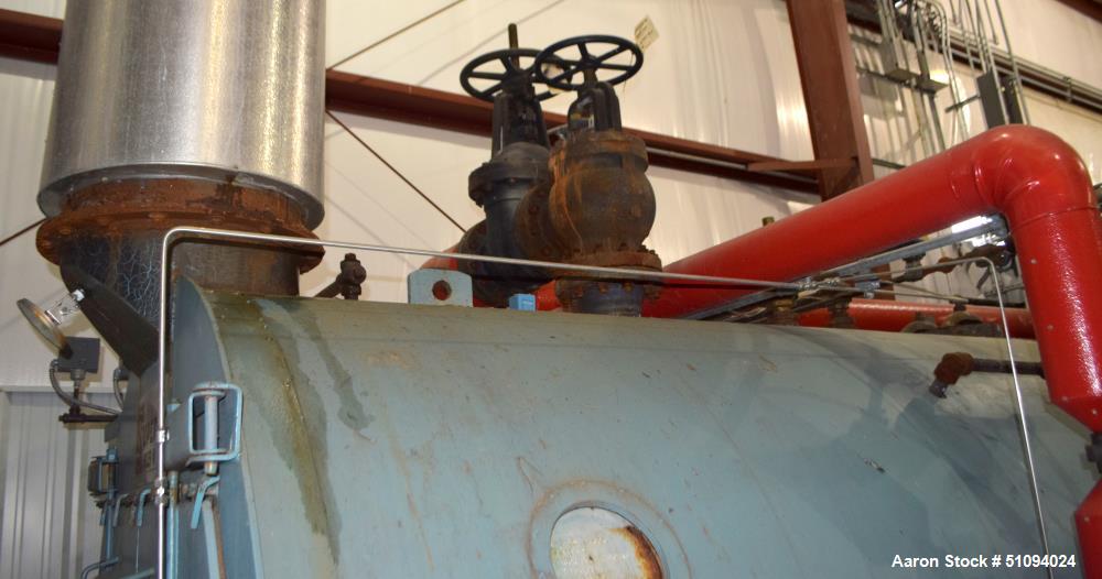 Used Superior Boiler Works Boiler, Model 8-X-1500. Steam capacity 10350 pounds an hour, heating surface 1507 square feet, 150 psi design pressure, approximate 300 HP. Includes an Industrial Combustio...