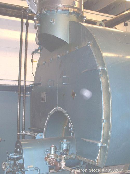 Used Triple S Boiler, model 777. 400 hp, gas fired, 150 psi, equipped with a John Zink Co model SIF 16 1-G-150 burner, built in 2004.