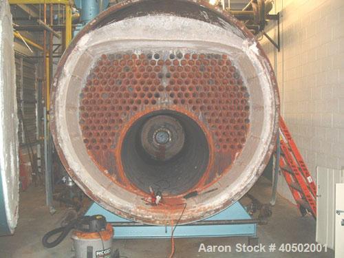 Used Triple S Boiler, model 777. 400 hp, gas fired, 150 psi, equipped with a John Zink Co model SIF 16 1-G-150 burner, built in 2004.