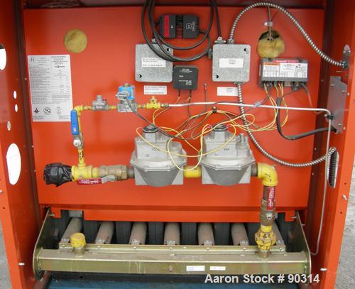 Used Viessman Atola-RS Series Natural Gas Fired Water Boiler, Model RS-8. CSA input 550 MBH, CSA output 468 MHB. 85% combustion efficiency, 99 square feet heat exchanger area. Max 60 psi.