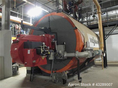 Unused- Viessman Gas Heated Hot Water Boiler, Model Turbomat 18032-16.  Capacity output 6000 kW, Weishaupt single burner type RGL 70/2-A, rating 1000-10,500 kW, gas type N, max 500 mbar, pressure min...