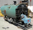 Used Burnham Corporation 3 Pass Steam Boiler, Model 3P-100-50-G-GP. Steam capacity rated 3450 LBS/HR. Max steam 150 PSI. 100 nominal boiler HP, heating surface 500 square feet. Natural gas fired with...