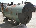 Used Burnham Corporation 3 Pass Steam Boiler, Model 3P-100-50-G-GP. Steam capacity rated 3450 LBS/HR. Max steam 150 PSI. 100 nominal boiler HP, heating surface 500 square feet. Natural gas fired with...